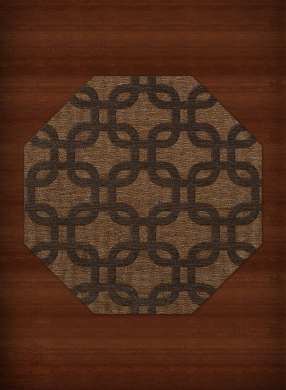 Yellow Rectangles Loops Rounded Squares Transitional Area Rug Geometric DV7 - Picture 4 of 35