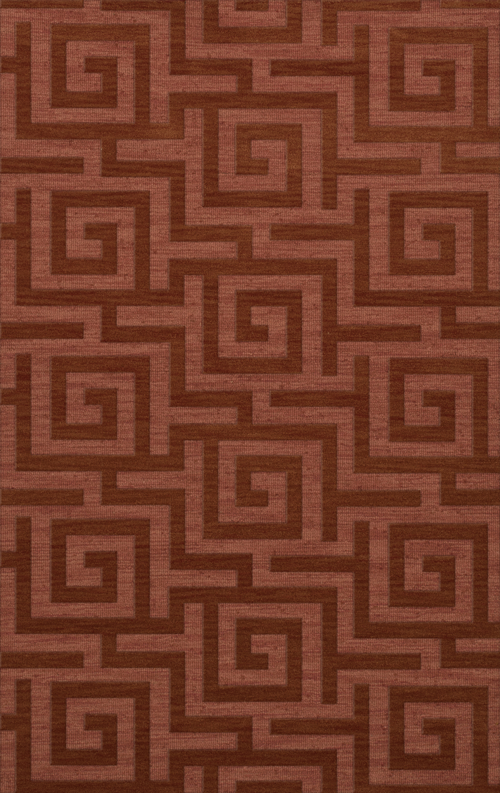 Pink Transitional Hand Hooked Squares Curls Blocks Area Rug Geometric DV13 - Picture 6 of 35