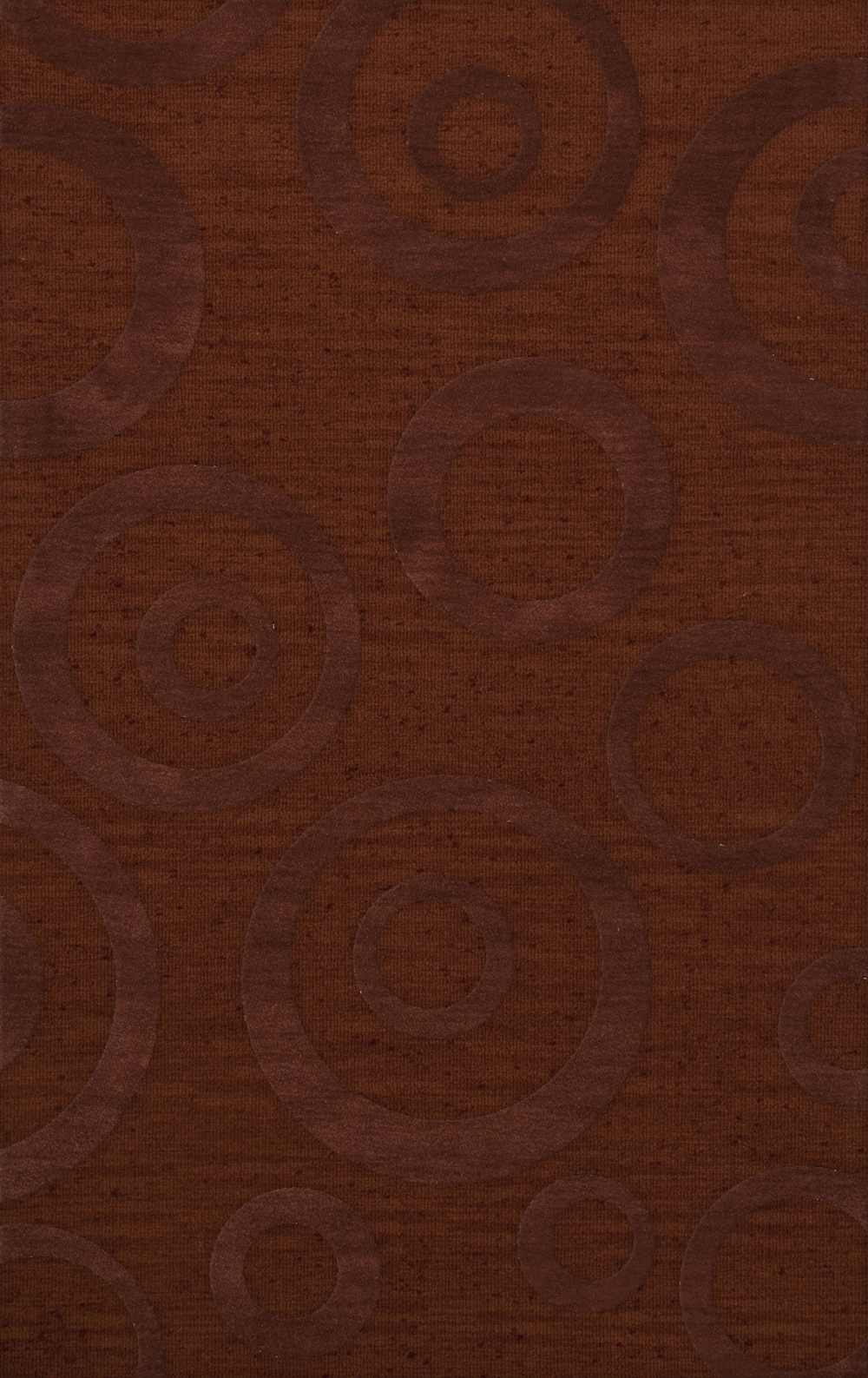 Red Transitional Bubbles Rings Area Rug Circles DV5 - Picture 6 of 35