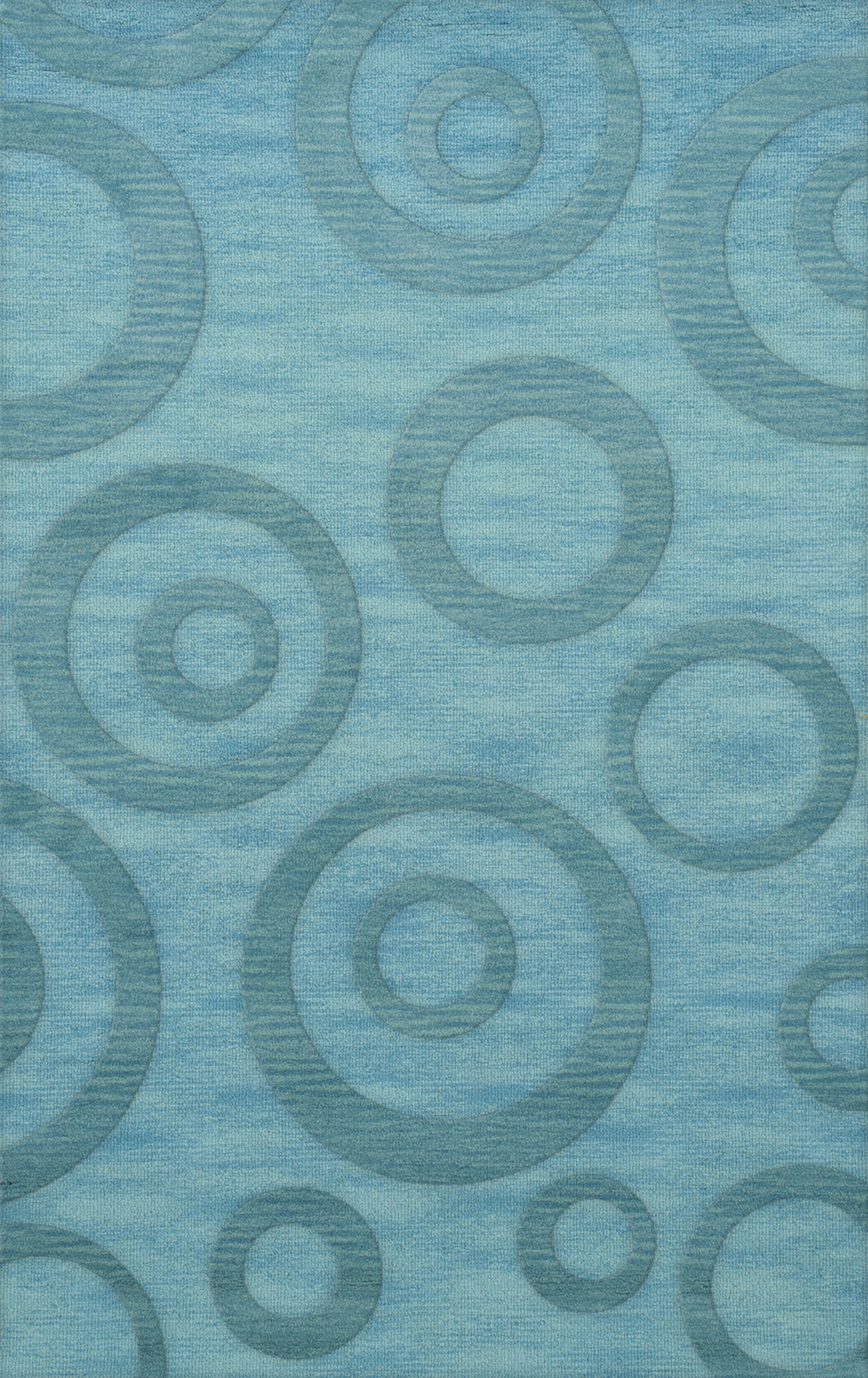 Blue Transitional Bubbles Rings Area Rug Circles DV5 - Picture 6 of 35