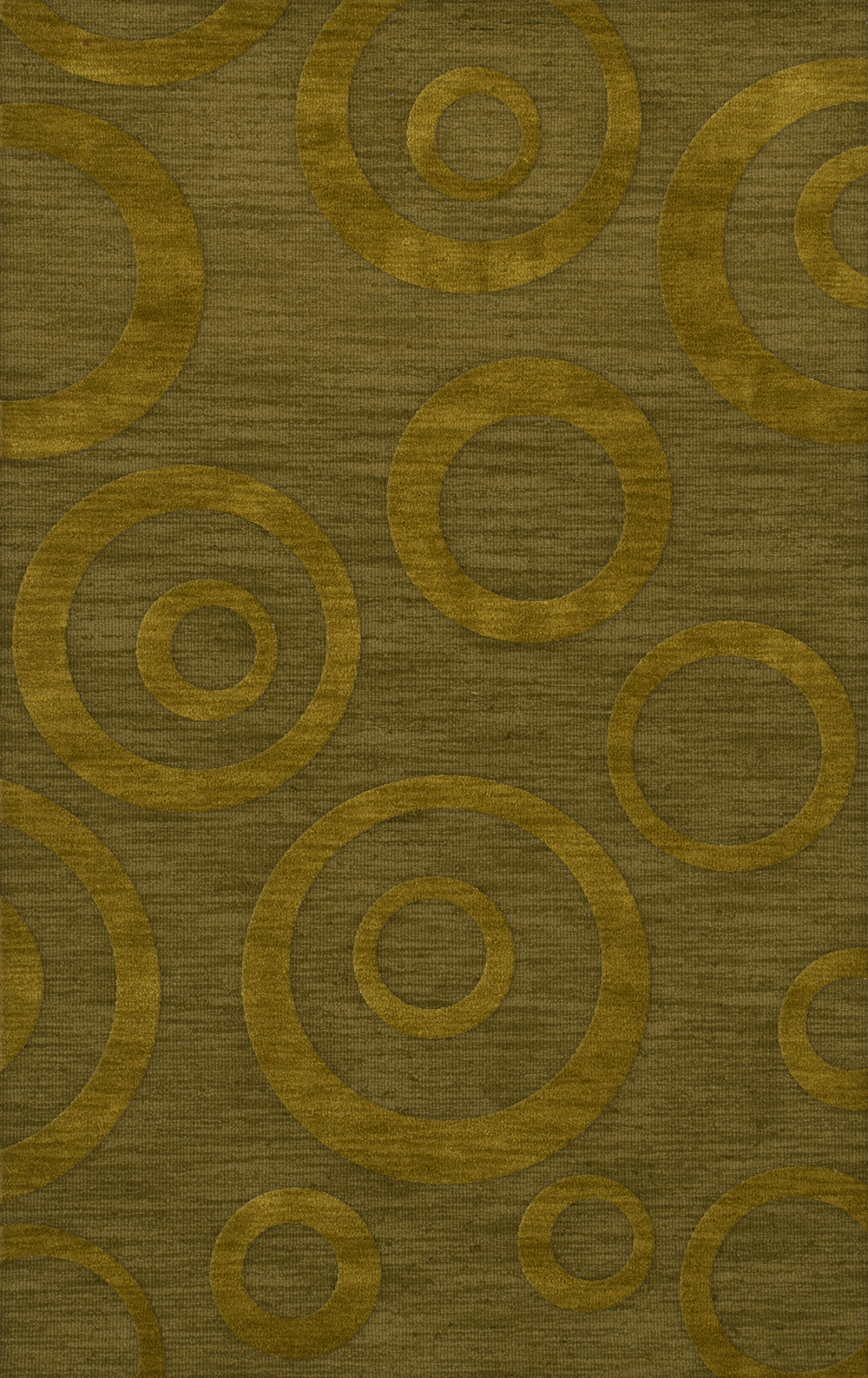 Green Transitional Bubbles Rings Area Rug Circles DV5 - Picture 9 of 35
