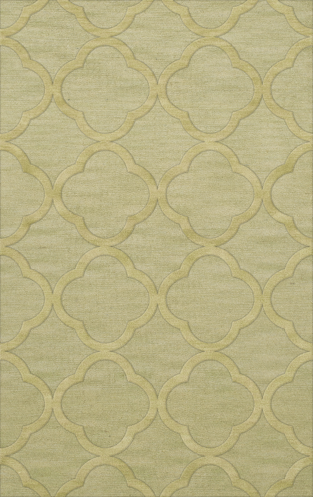 Green Quaterfoil Trellis Print Transitional Area Rug Geometric DV8 - Picture 9 of 35