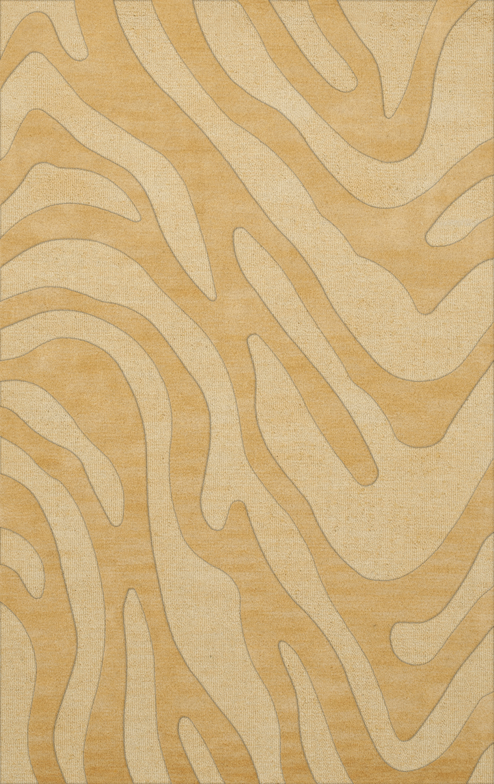 Yellow Swirls Lines Stripes Transitional Area Rug Animal Print DV2 - Picture 11 of 35