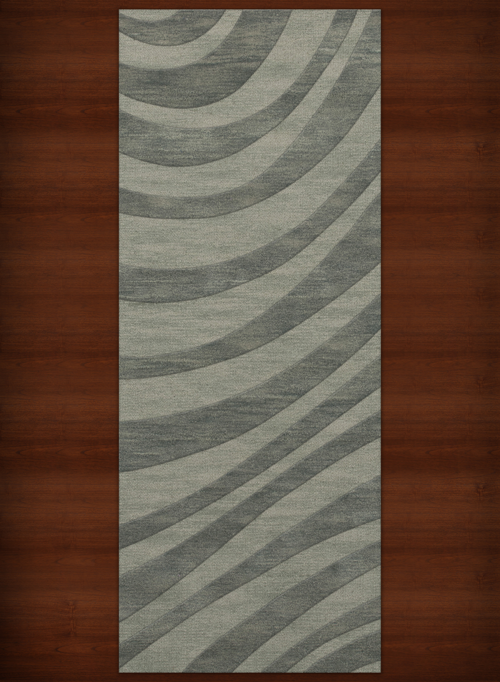 Blue Waves Swirls Stripes Lines Transitional Area Rug Abstract DV12 - Picture 13 of 35