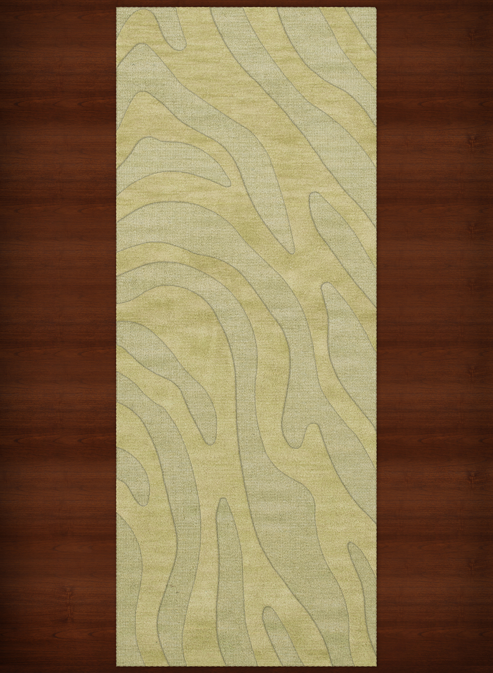 Green Swirls Lines Stripes Transitional Area Rug Animal Print DV2 - Picture 14 of 35