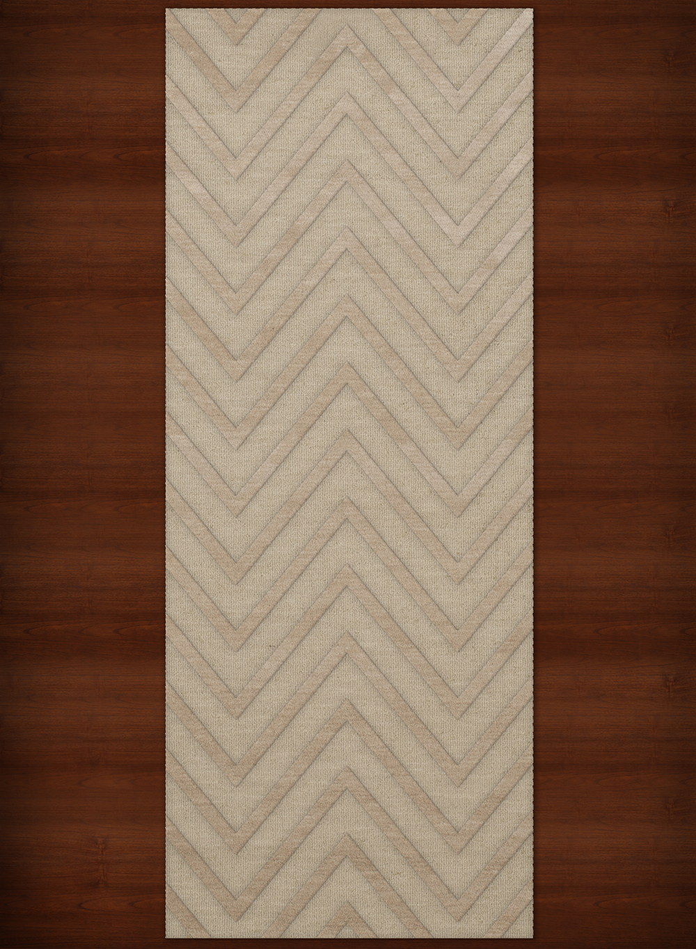 Ivory Transitional Hand Hooked Stripes Chevrons Zig Zags Area Rug Striped DV4 - Picture 14 of 35