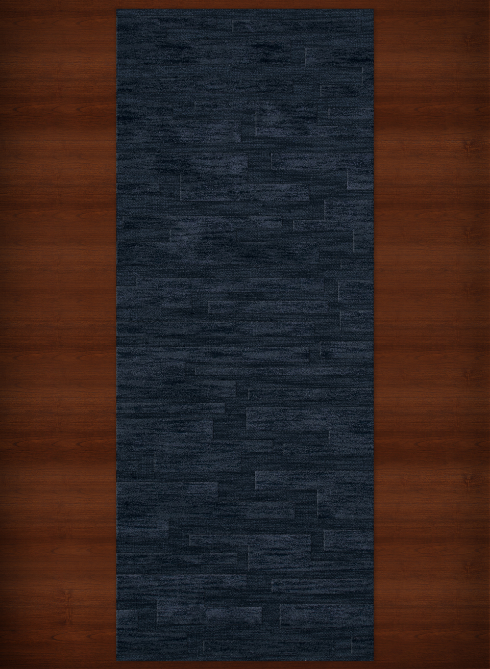 Blue Transitional Hand Hooked Squares Rectangles Boxes Area Rug Patchwork DV6 - Picture 13 of 35