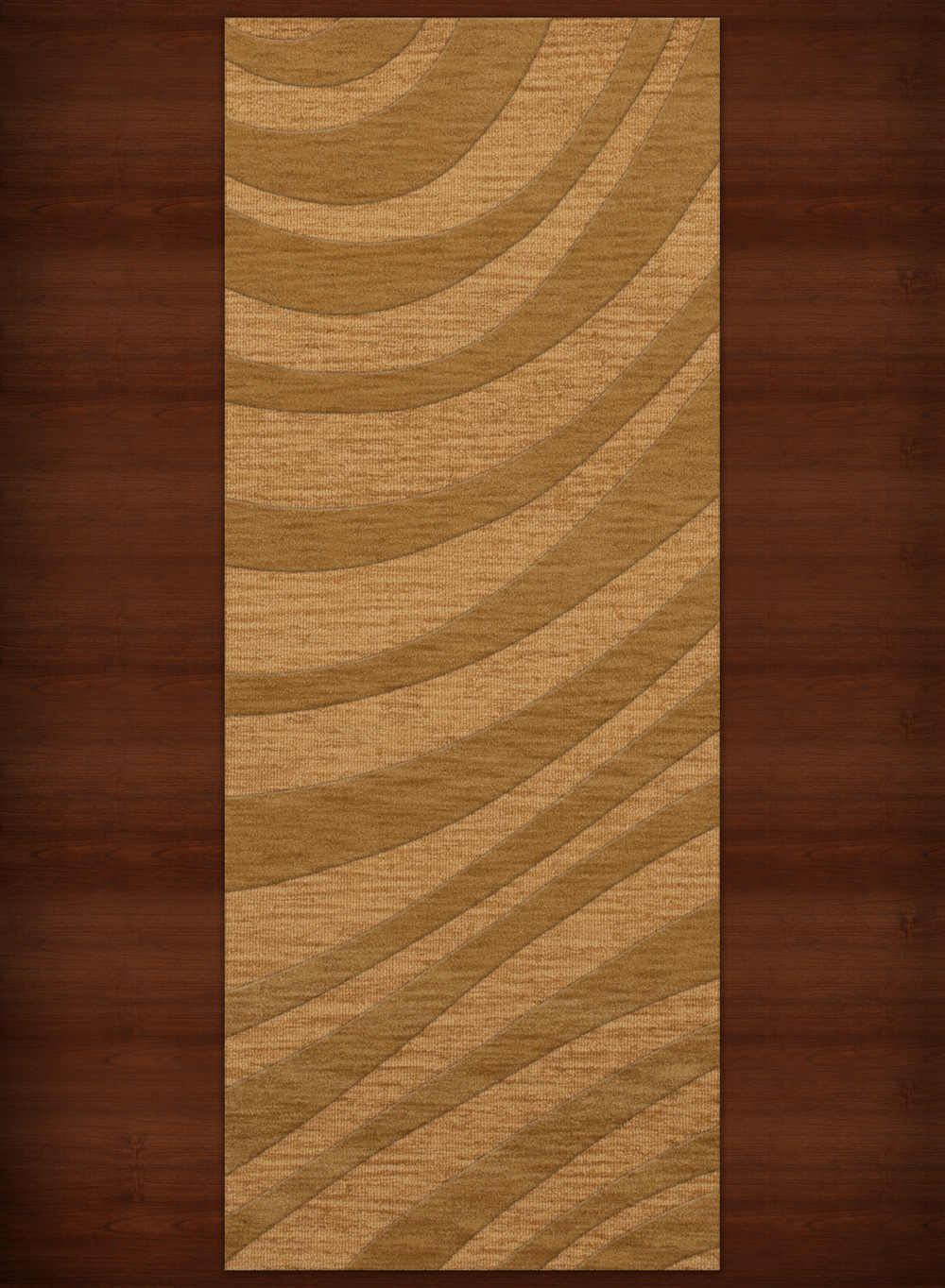 Yellow Transitional Hand Hooked Swirls Stripes Lines Area Rug Abstract DV12 - Picture 13 of 35