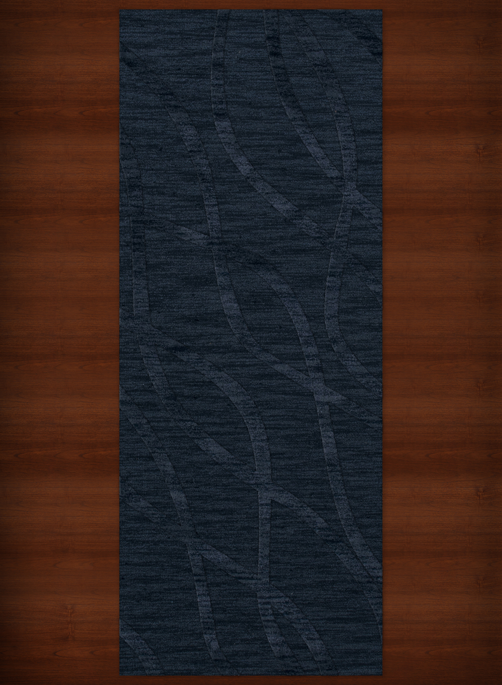 Blue Swirls Waves Lines Stripes Transitional Area Rug Abstract DV10 - Picture 15 of 35