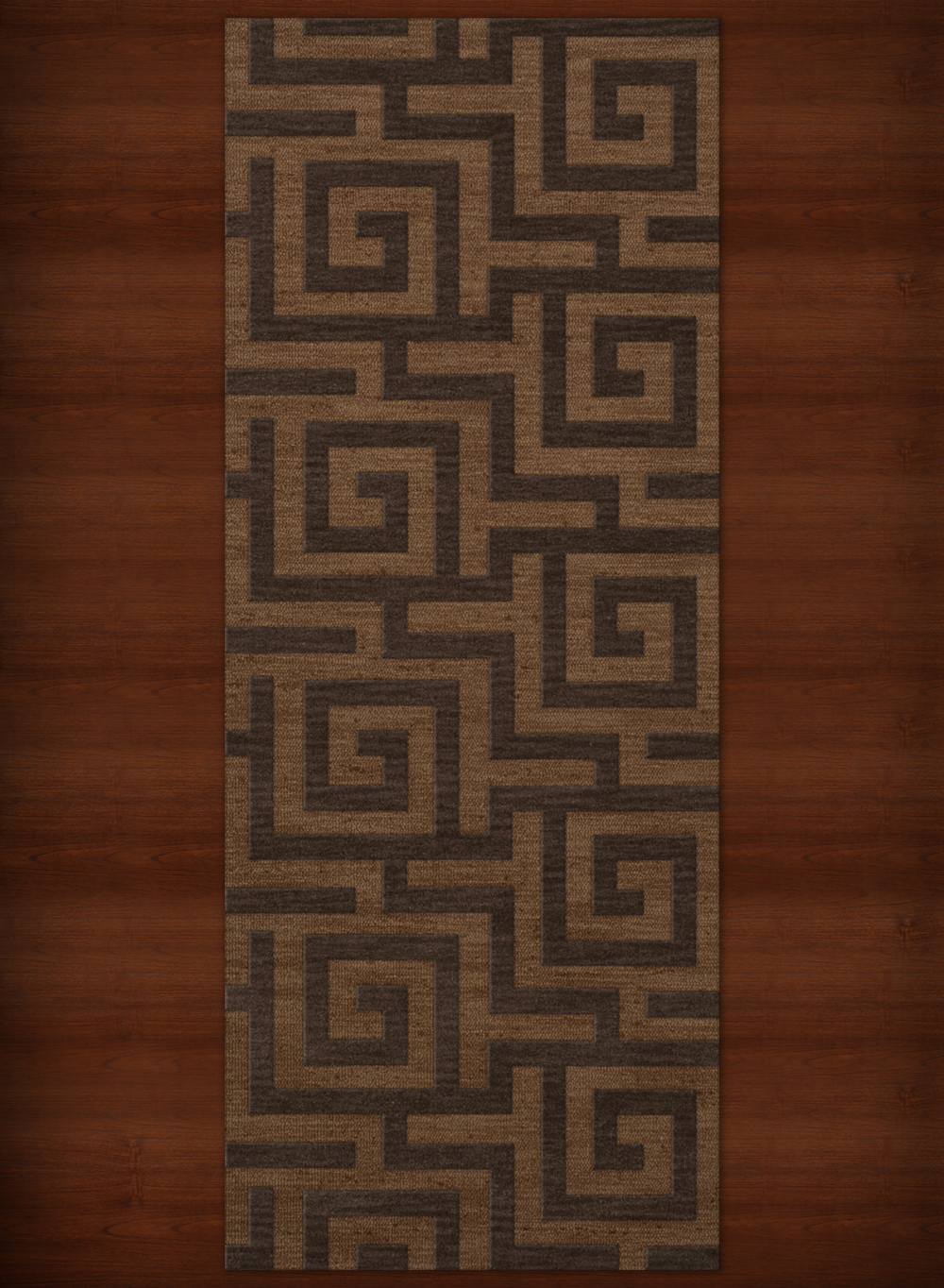 Yellow Transitional Hand Hooked Squares Curls Blocks Area Rug Geometric DV13 - Picture 16 of 35