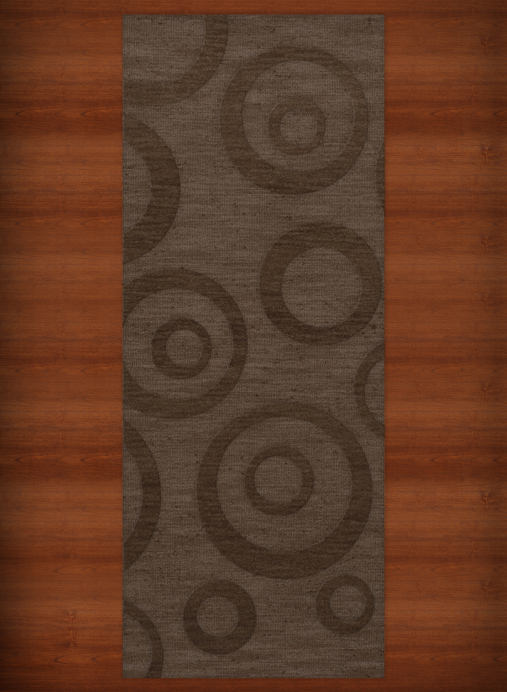 Brown Transitional Bubbles Rings Area Rug Circles DV5 - Picture 17 of 35