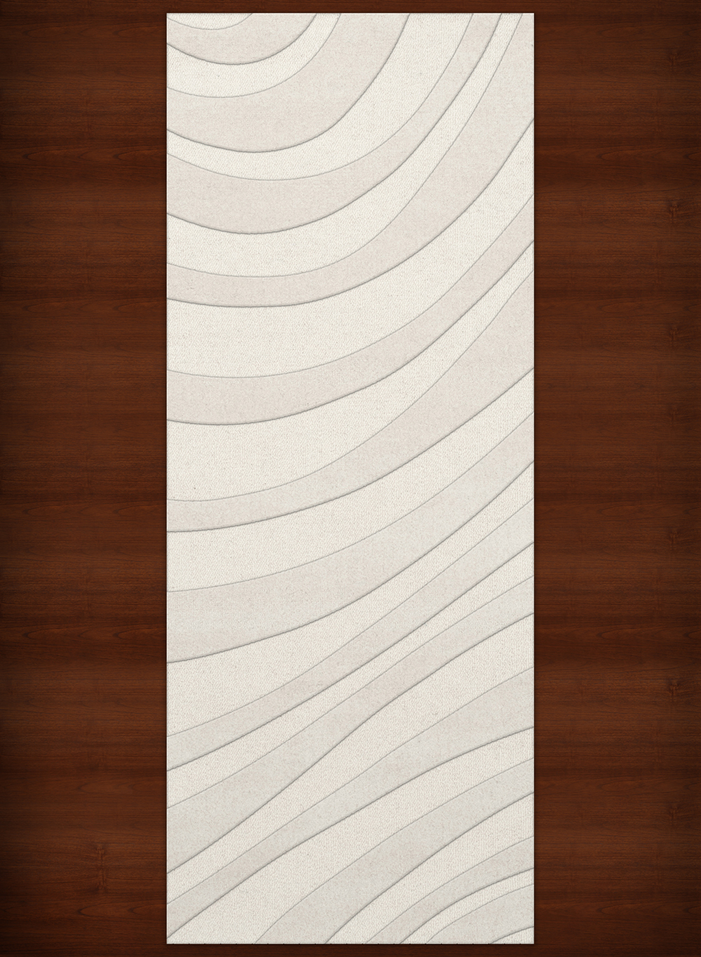 White Transitional Hand Hooked Swirls Stripes Lines Area Rug Abstract DV12 - Picture 18 of 35