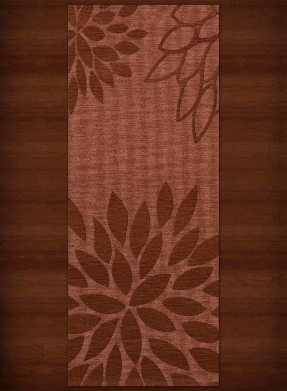 Pink Transitional Leaves Petals Area Rug Floral DV17 - Picture 17 of 35
