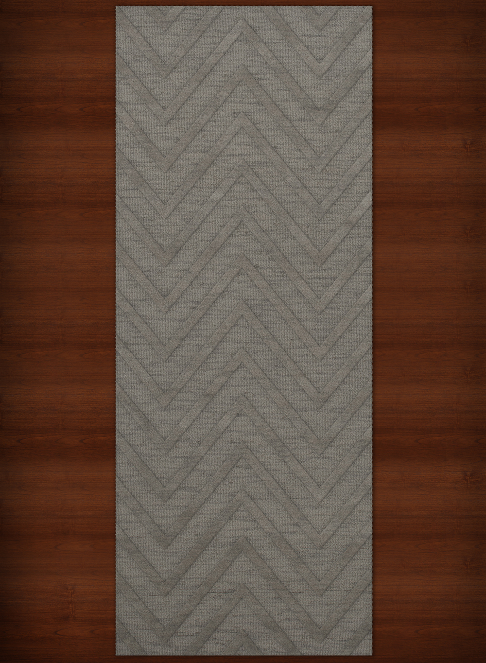 Gray Transitional Hand Hooked Stripes Chevrons Zig Zags Area Rug Striped DV4 - Picture 17 of 35