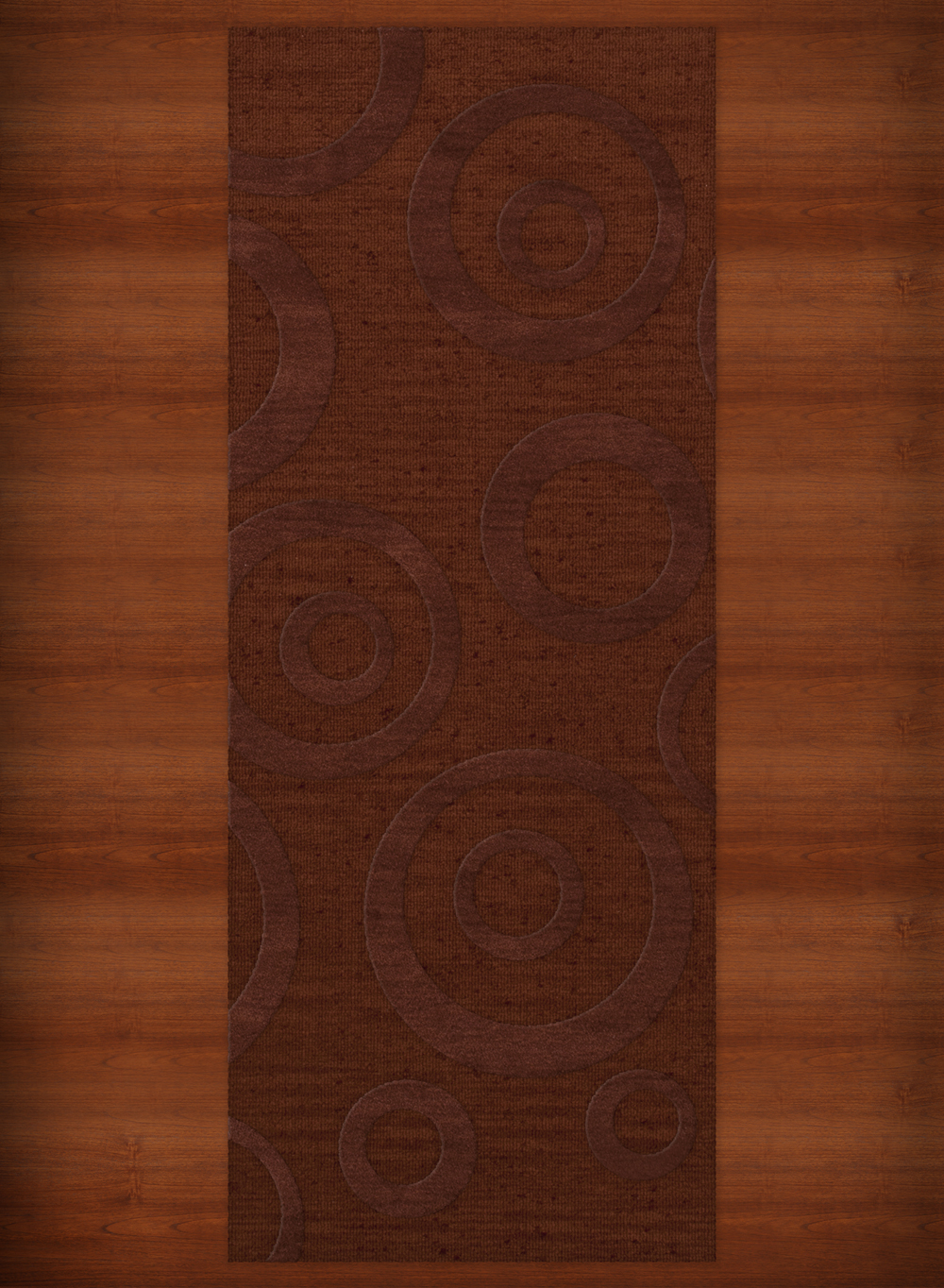 Red Transitional Bubbles Rings Area Rug Circles DV5 - Picture 17 of 35