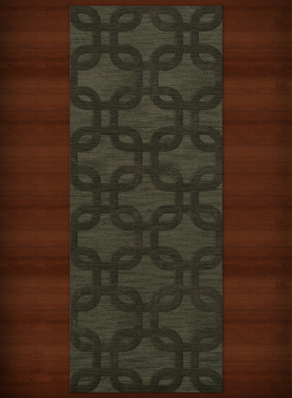 Green Rectangles Loops Rounded Squares Transitional Area Rug Geometric DV7 - Picture 17 of 35