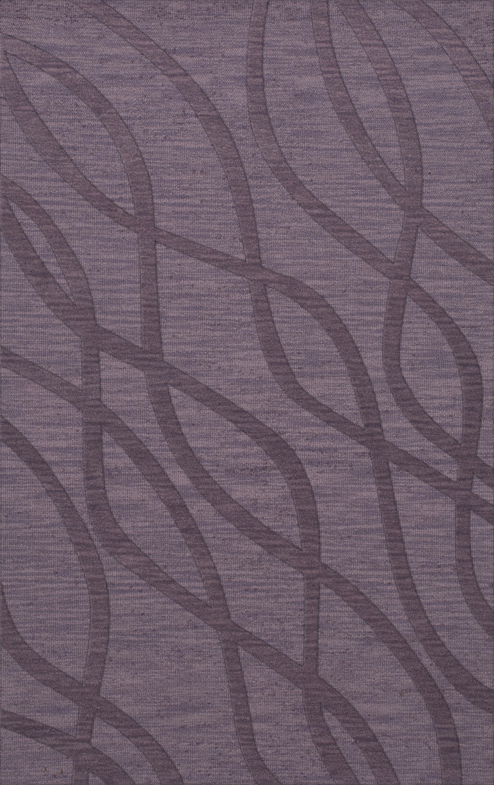 Purple Transitional Hand Hooked Waves Lines Stripes Area Rug Abstract DV10 - Picture 19 of 35