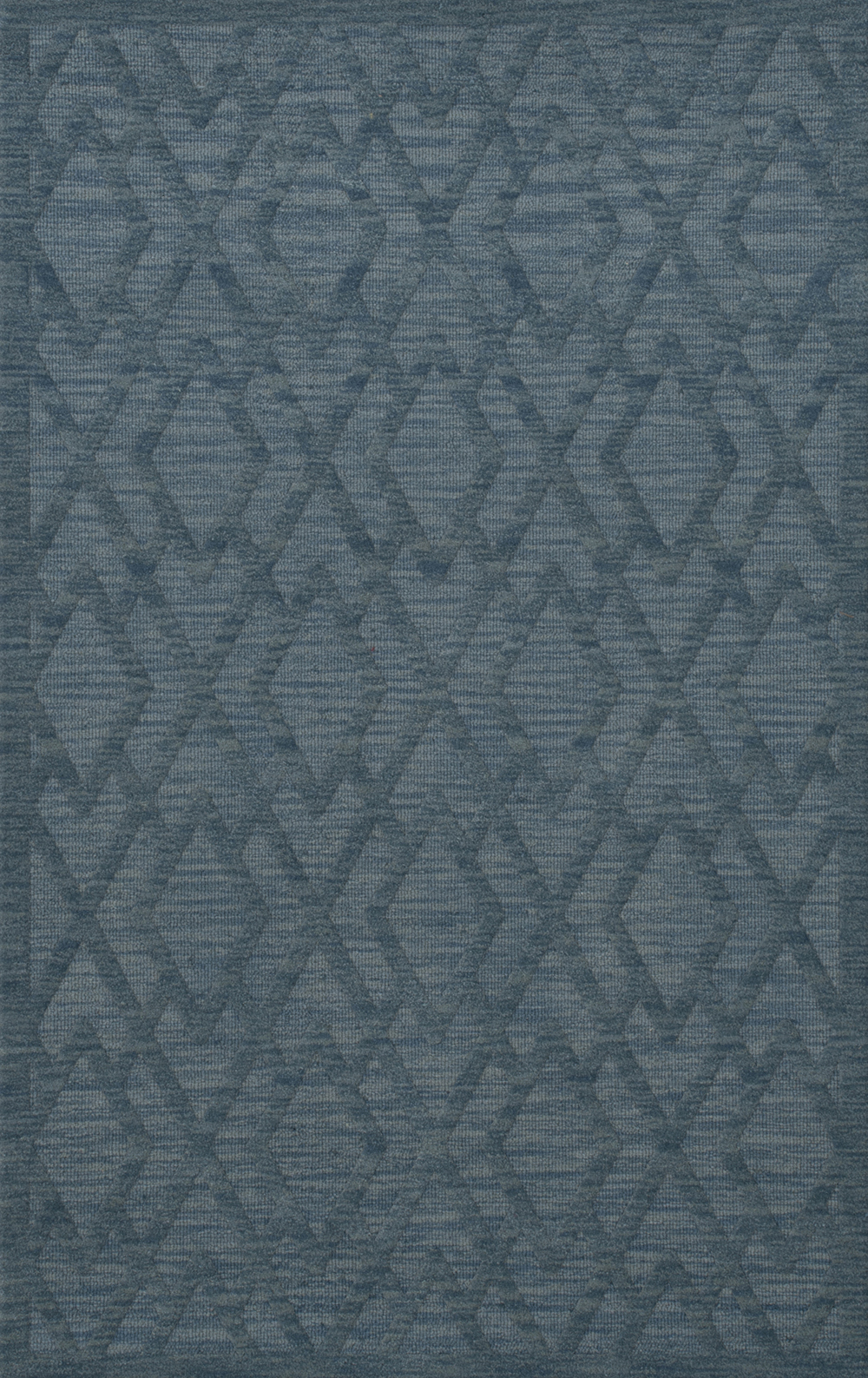 Blue Diamond Lines Criss-Cross Bordered Transitional Area Rug Geometric DV1 - Picture 19 of 35