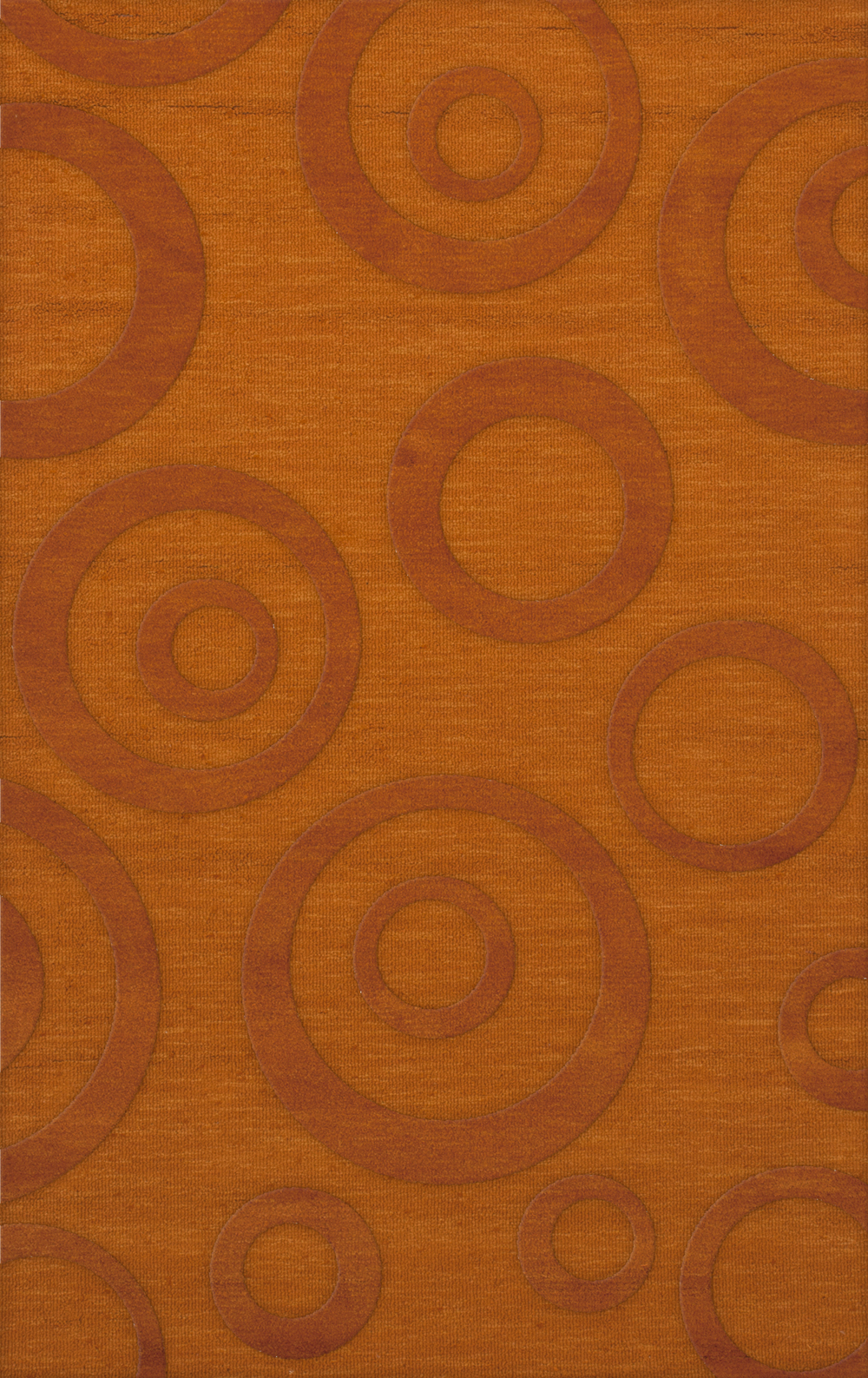 Orange Transitional Bubbles Rings Area Rug Circles DV5 - Picture 19 of 35