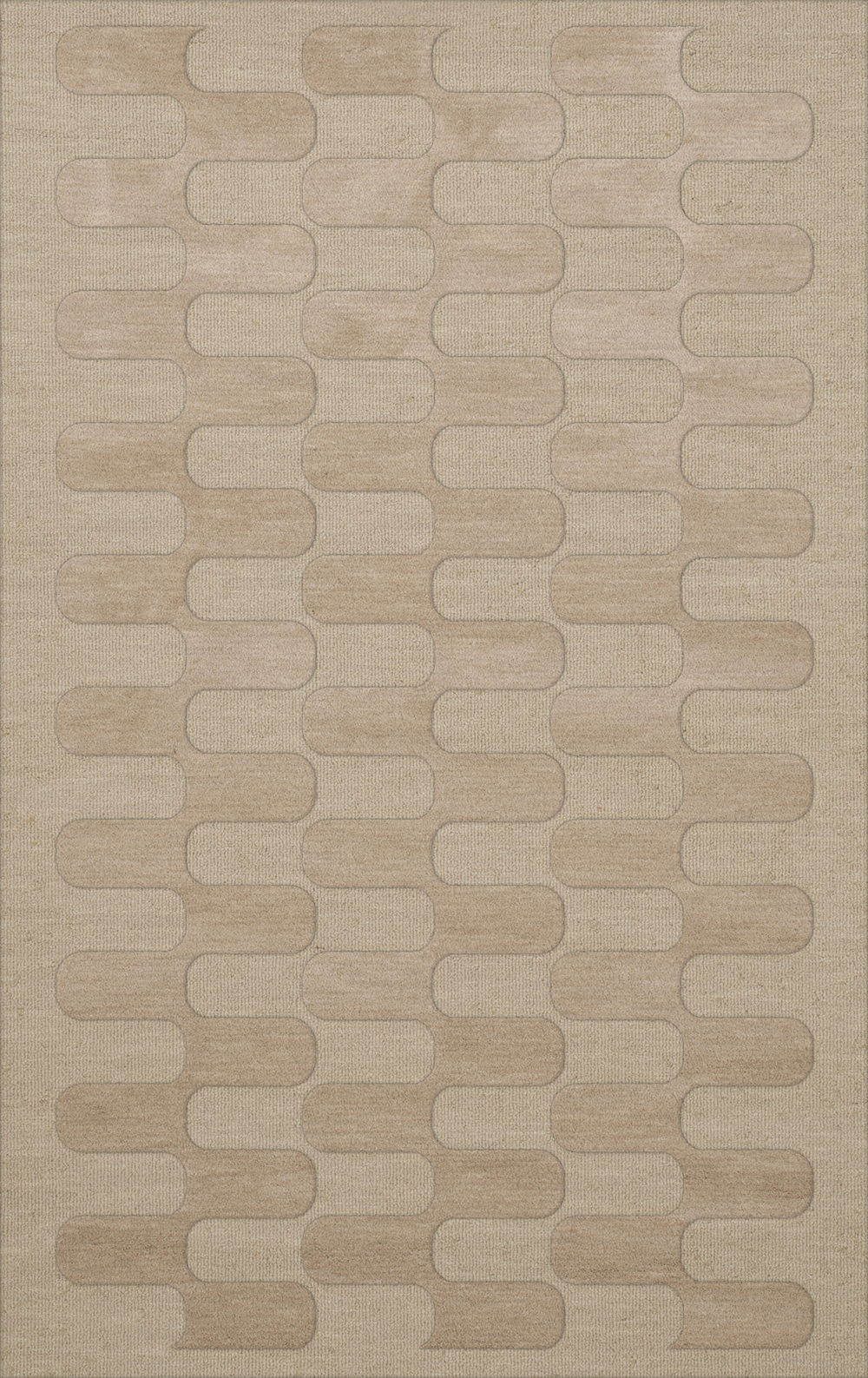 Ivory Grid Waves Curves Blocks Transitional Area Rug Geometric DV9 - Picture 19 of 35