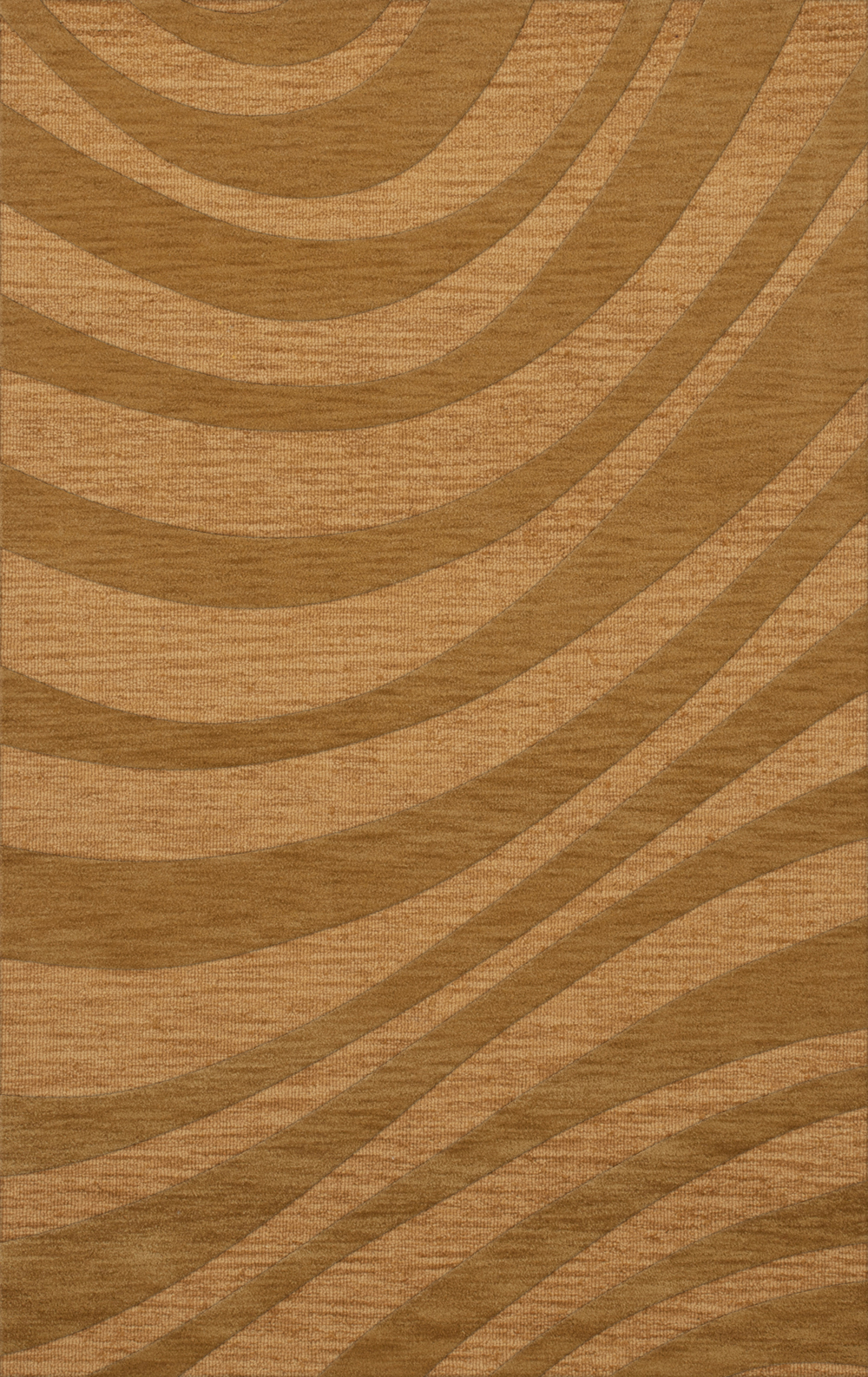 Yellow Transitional Hand Hooked Swirls Stripes Lines Area Rug Abstract DV12 - Picture 19 of 35