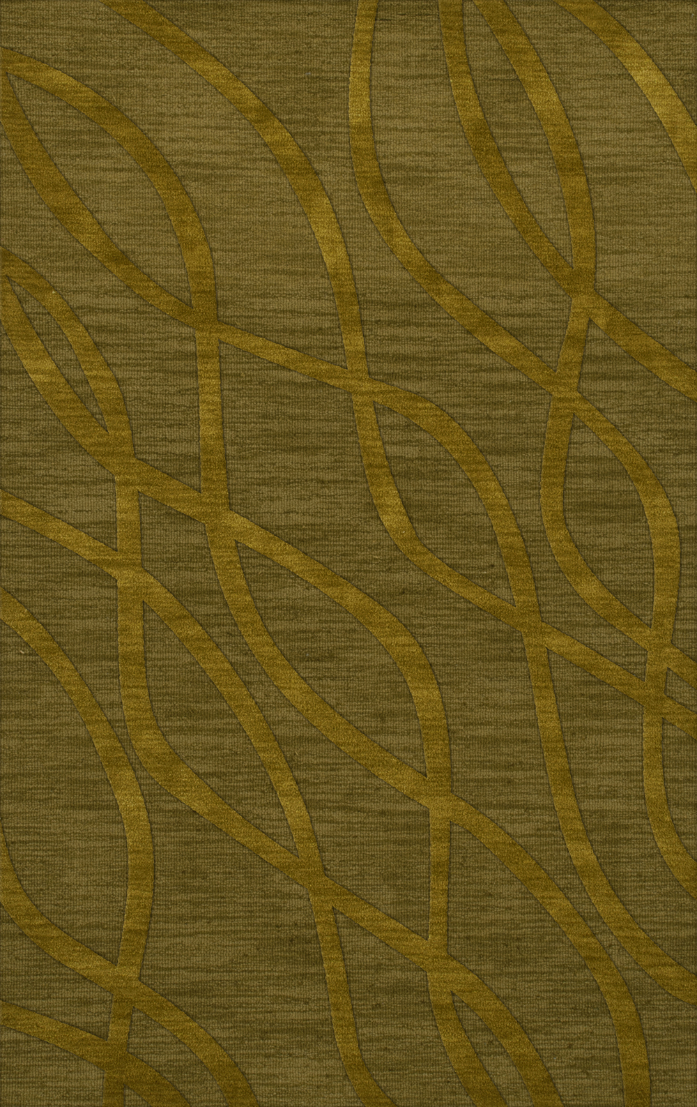 Green Transitional Hand Hooked Swirls Lines Stripes Area Rug Abstract DV10 - Picture 23 of 35