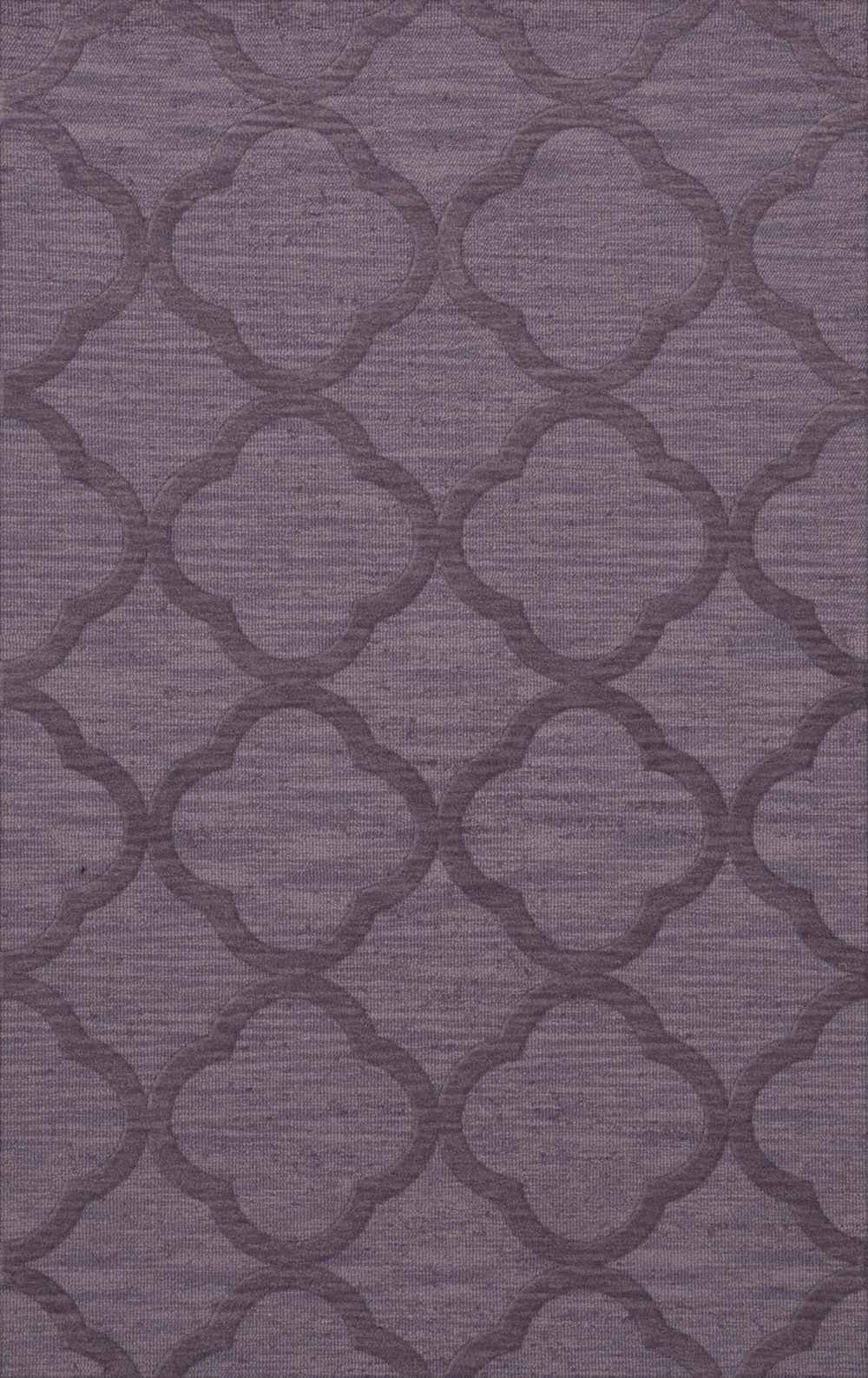 Purple Quaterfoil Trellis Print Transitional Area Rug Geometric DV8 - Picture 25 of 35