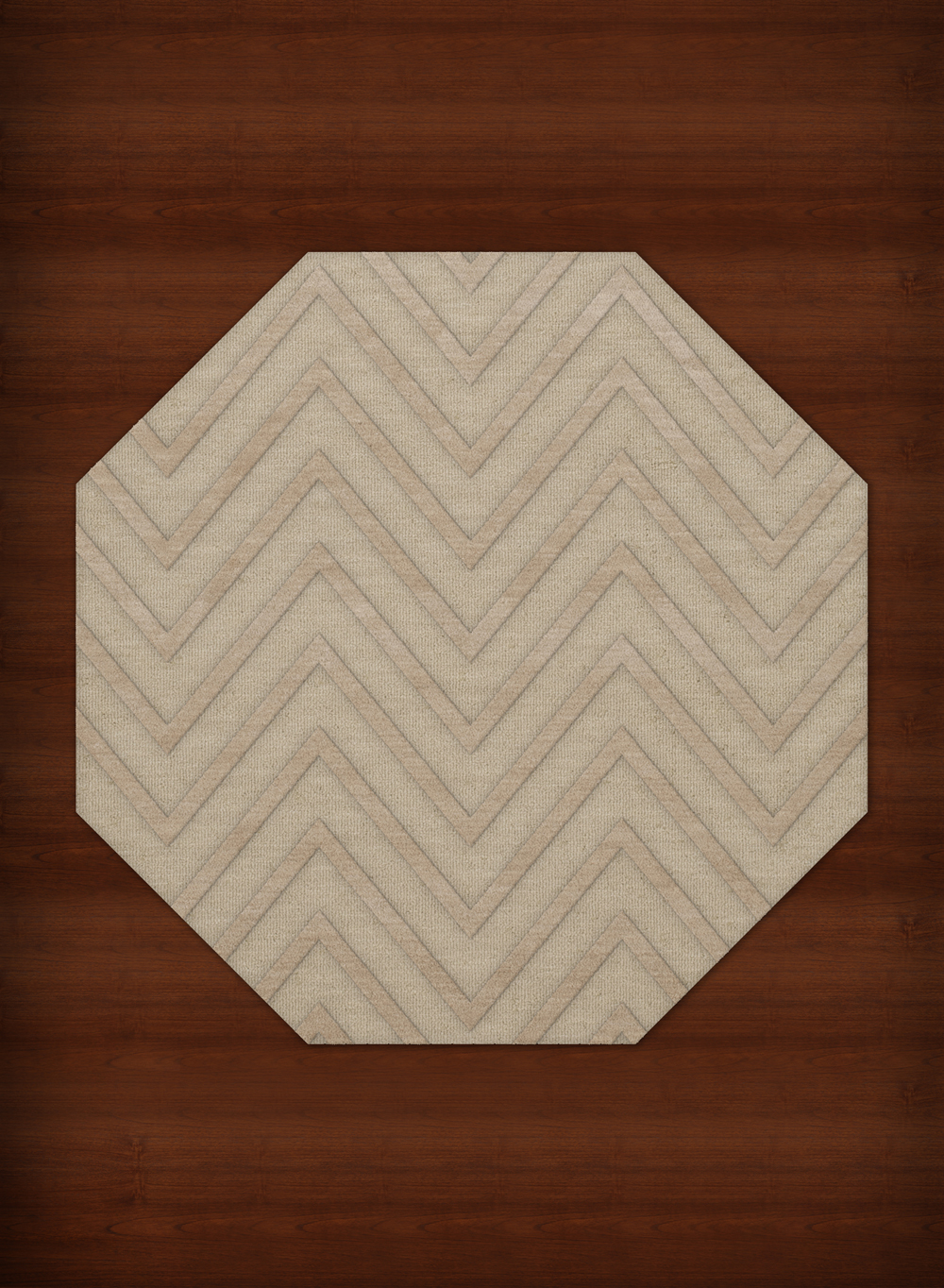 Ivory Transitional Hand Hooked Stripes Chevrons Zig Zags Area Rug Striped DV4 - Picture 28 of 35