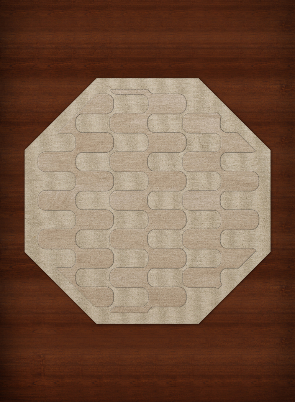 Ivory Grid Waves Curves Blocks Transitional Area Rug Geometric DV9 - Picture 27 of 35