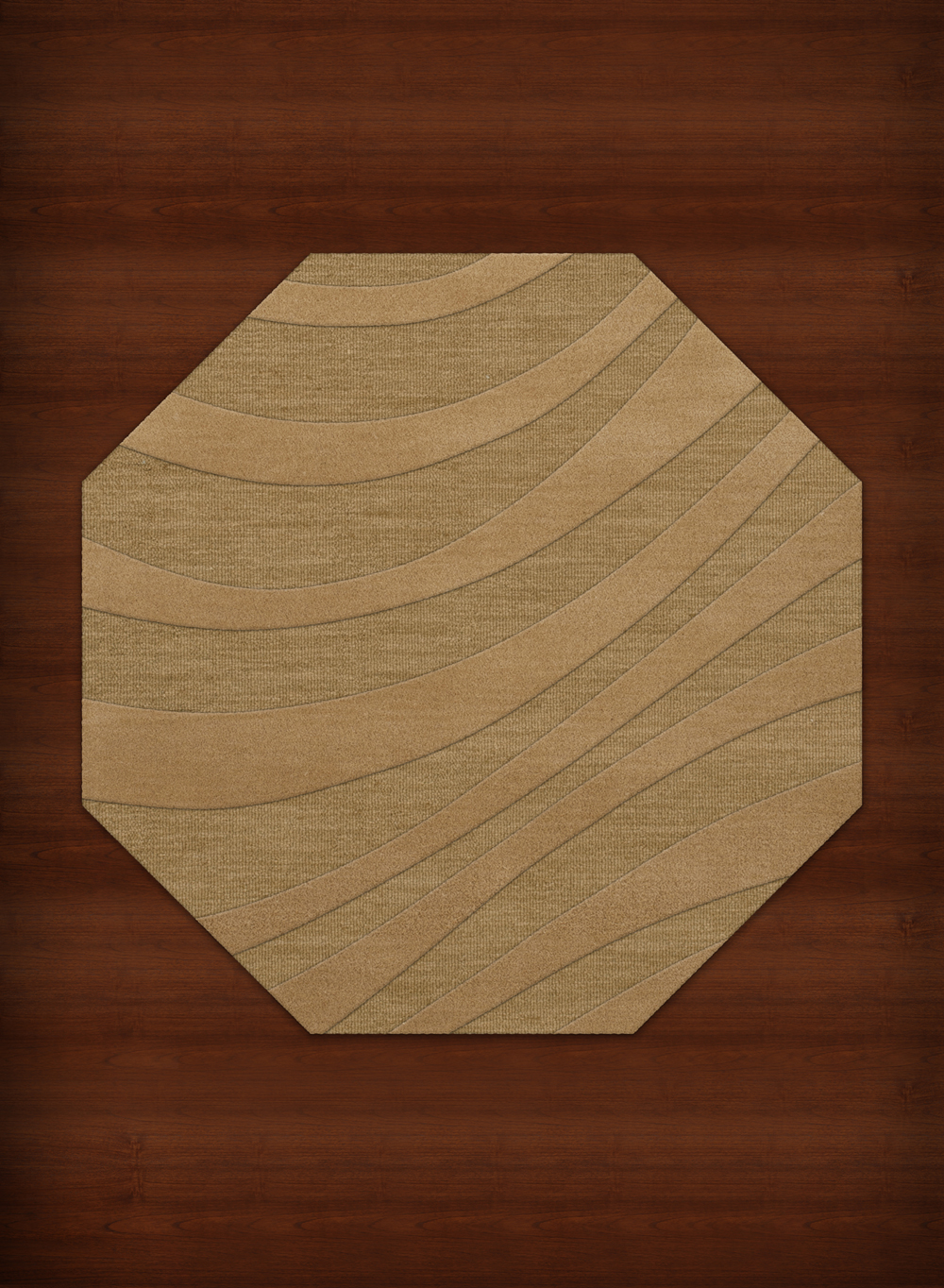 Yellow Transitional Hand Hooked Swirls Stripes Lines Area Rug Abstract DV12 - Picture 27 of 35