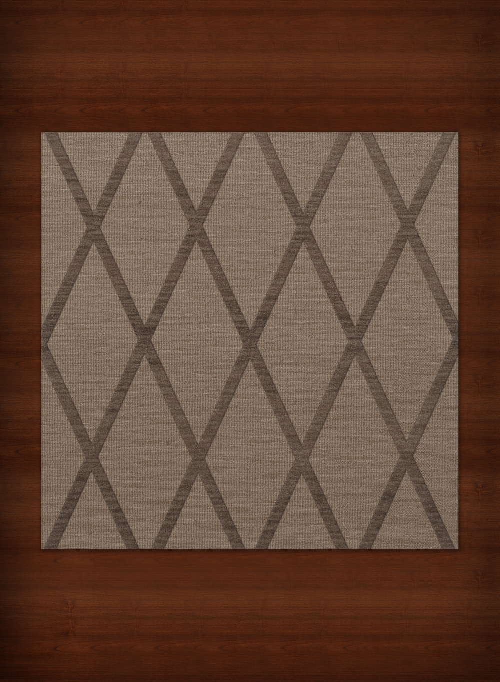 Gray Transitional Hand Hooked Diamonds Criss-Cross Area Rug Geometric DV11 - Picture 27 of 35