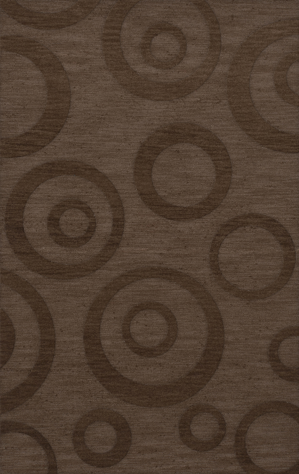 Brown Transitional Bubbles Rings Area Rug Circles DV5 - Picture 29 of 35