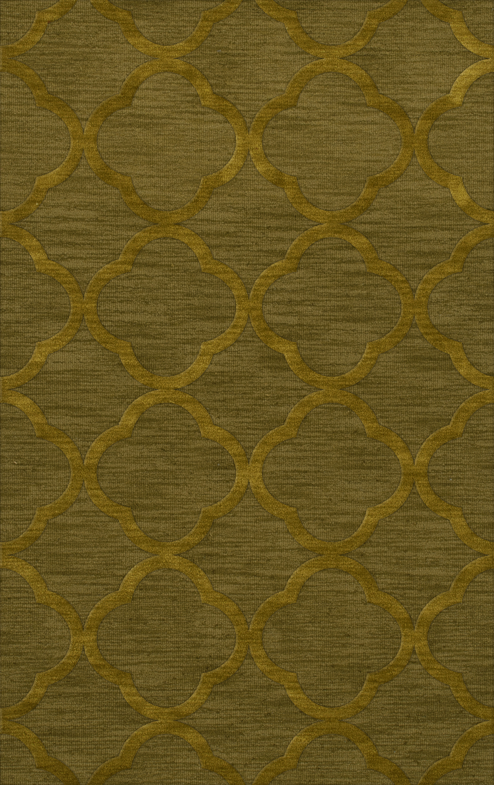 Green Quaterfoil Trellis Print Transitional Area Rug Geometric DV8 - Picture 31 of 35