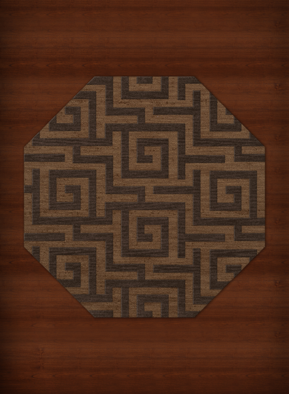 Yellow Transitional Hand Hooked Squares Curls Blocks Area Rug Geometric DV13 - Picture 33 of 35