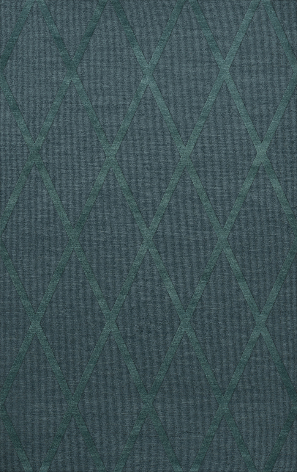 Blue Transitional Hand Hooked Diamonds Criss-Cross Area Rug Geometric DV11 - Picture 35 of 35